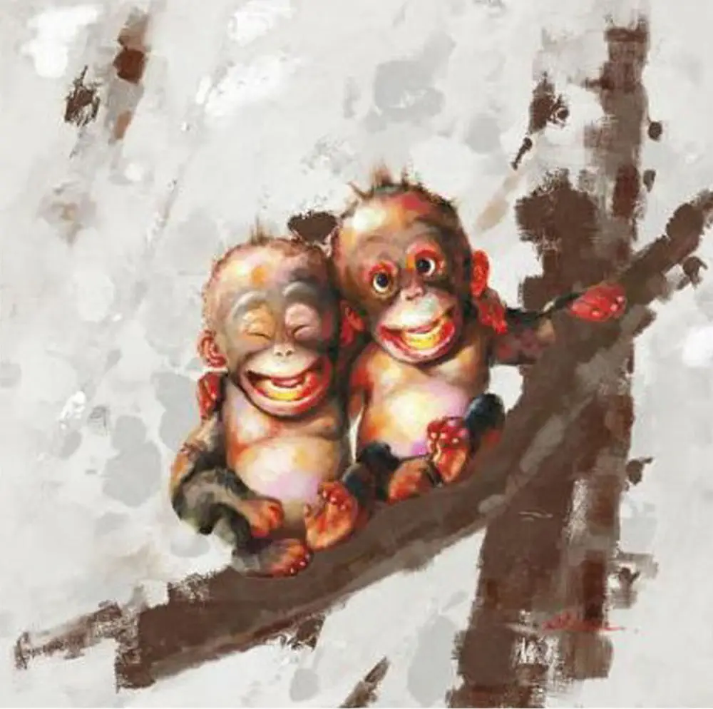 Картина на холсте обезьяна